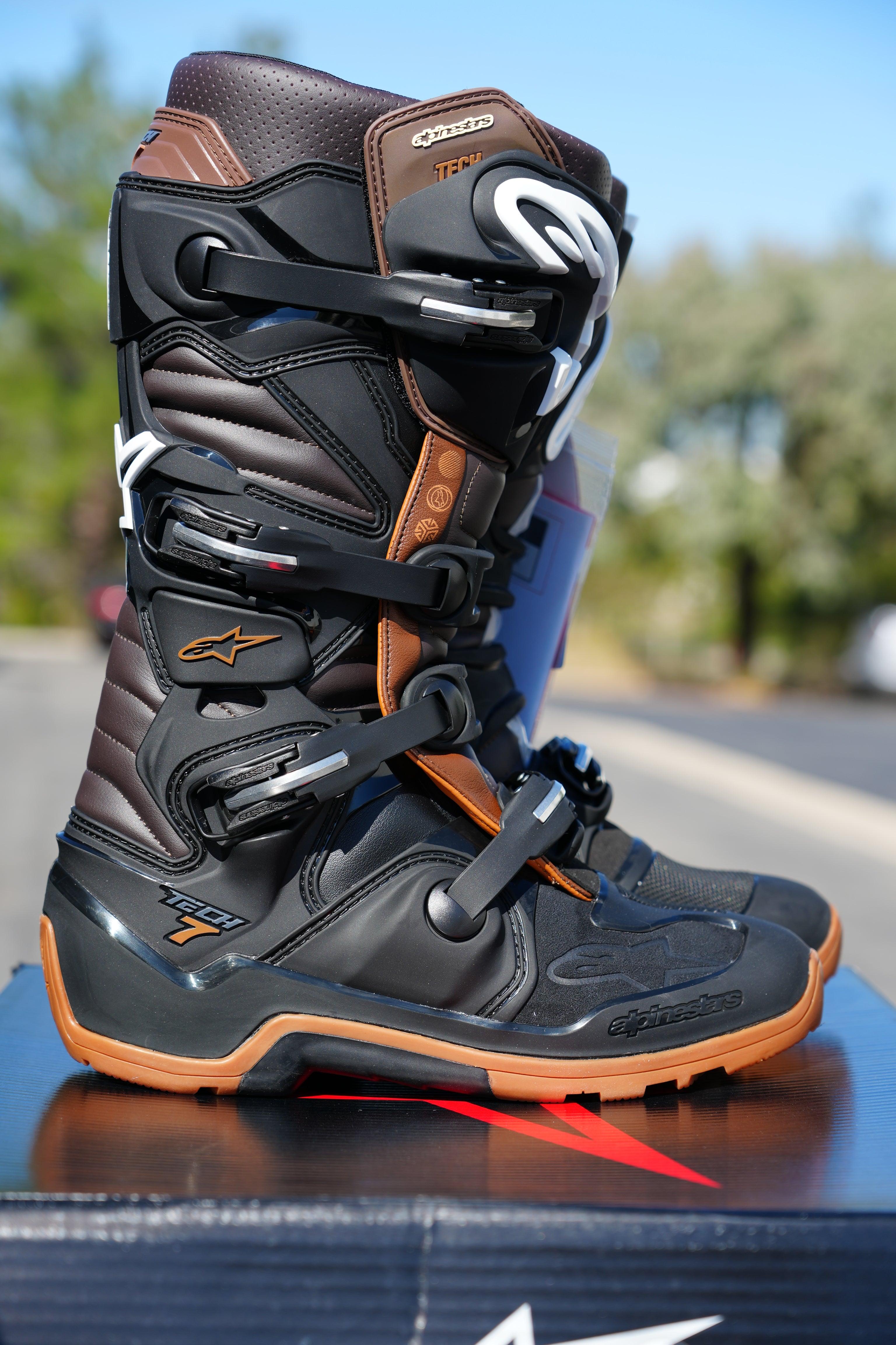 Alpinestars Tech 7 Enduro Black/Dark Brown Boots