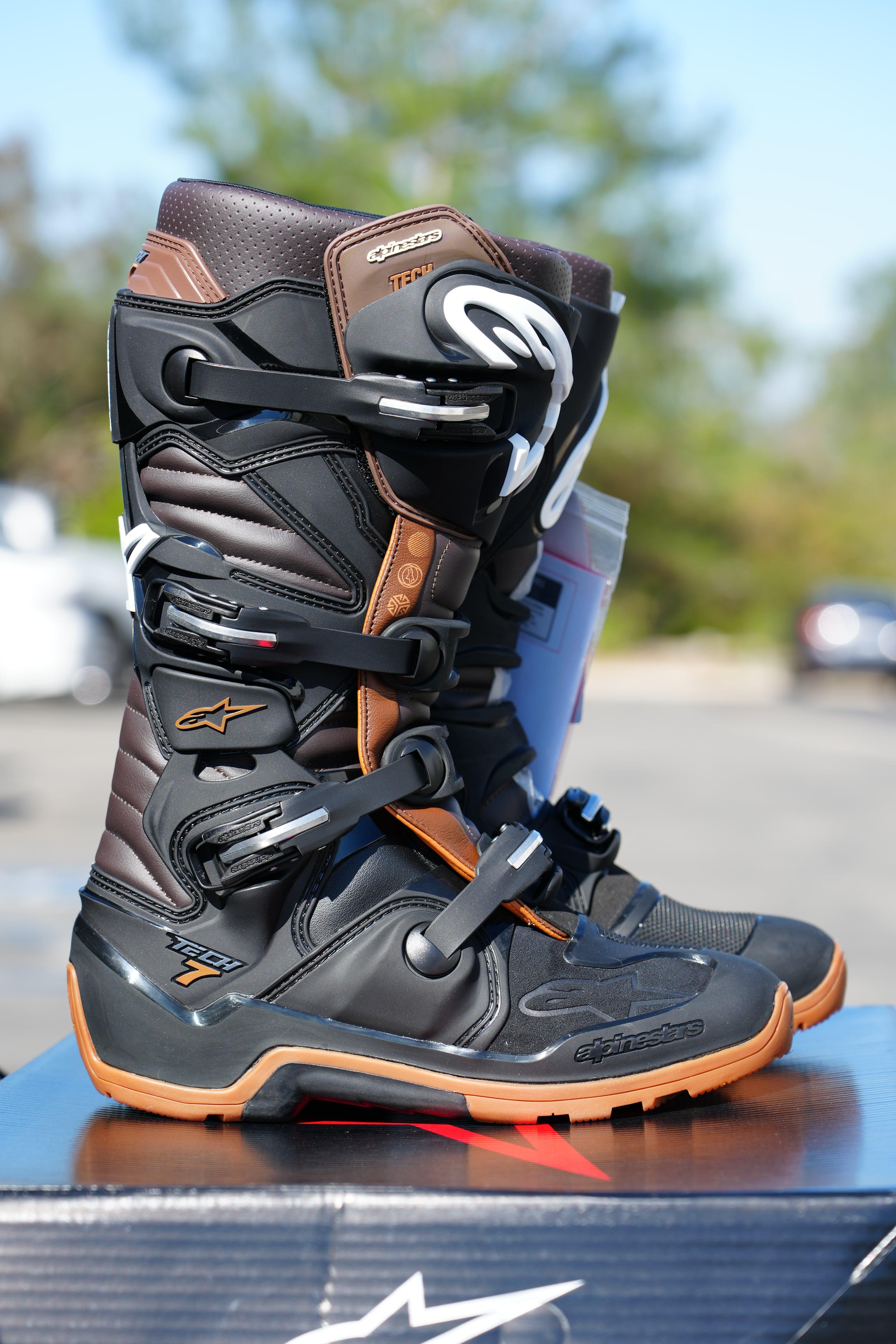 Alpinestars Tech 7 Enduro Black/Dark Brown Boots