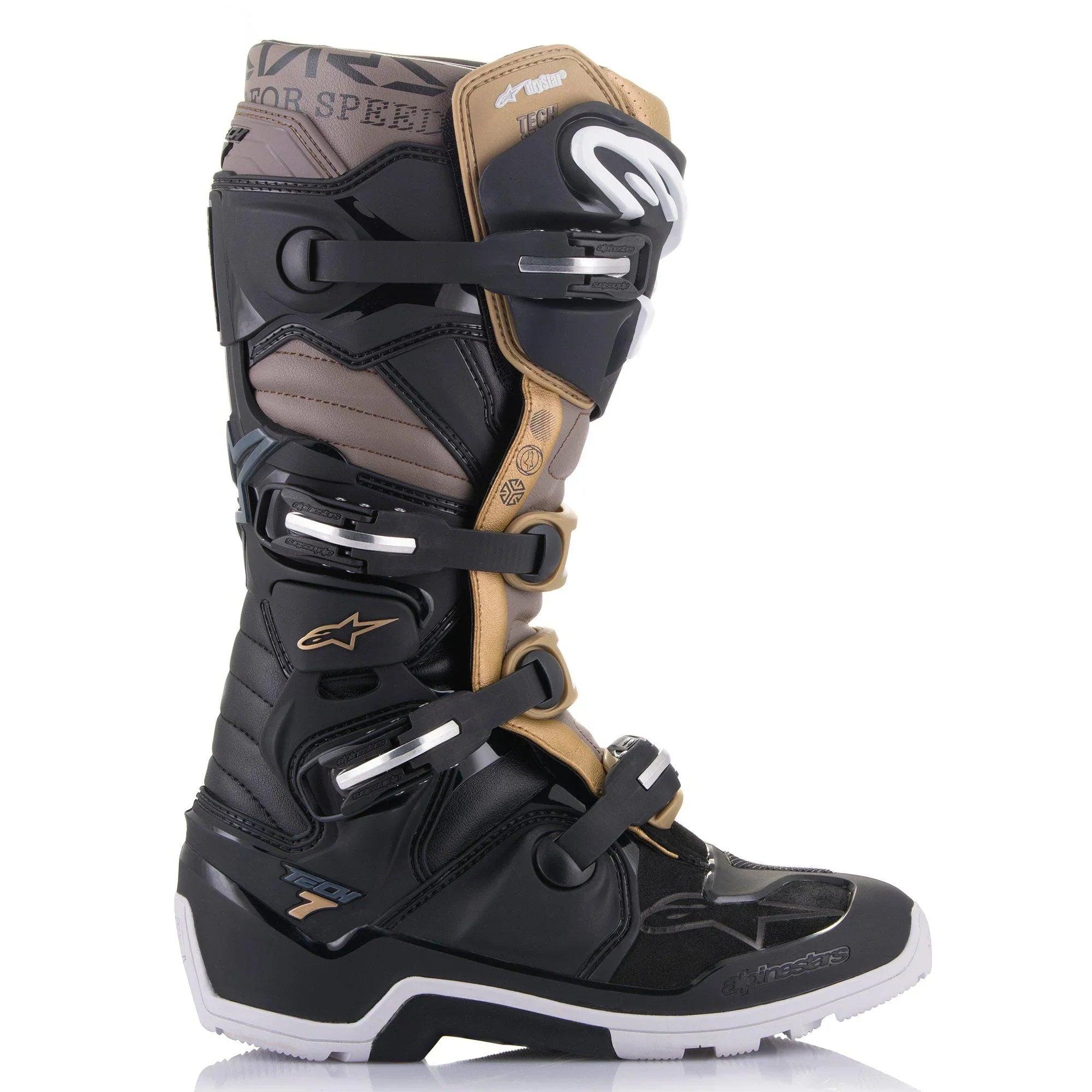 Alpinestars Tech 7 Enduro Drystar Boots - Black/Gray/Gold