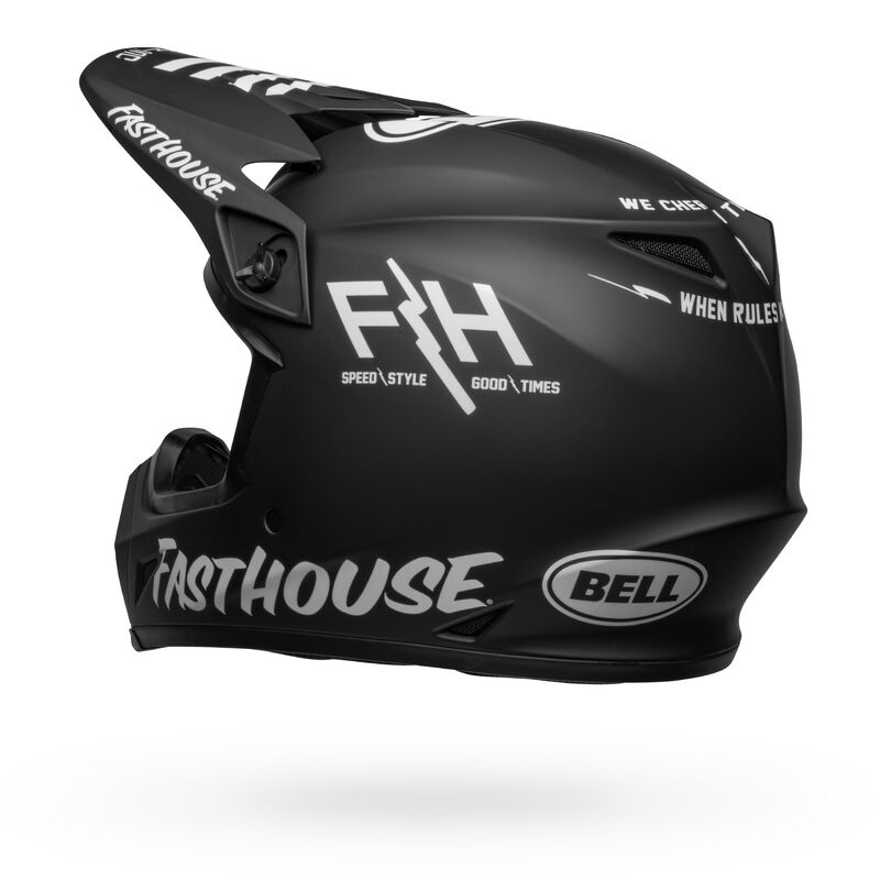 Bell MX-9 MIPS Helmet - Fasthouse Prospect Matte Black/White