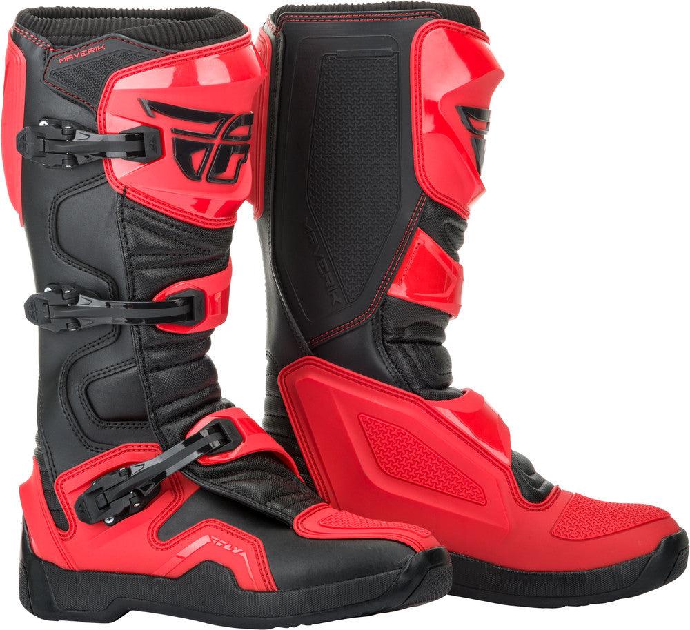 Fly Racing Maverik Boots - Red/Black