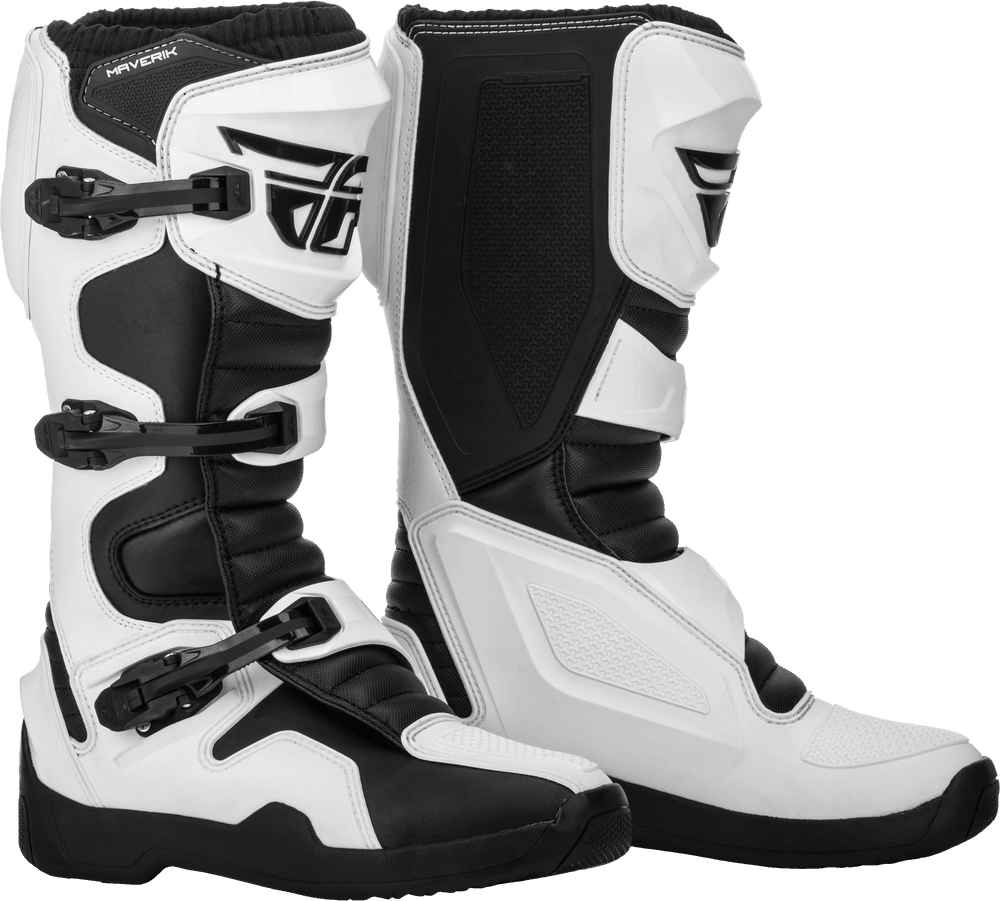 Fly Racing Maverik Boots - White/Black