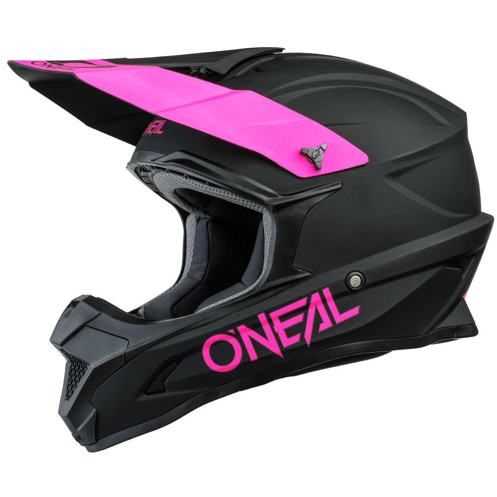 O'Neal 1 SRS Solid Helmet Black/Pink