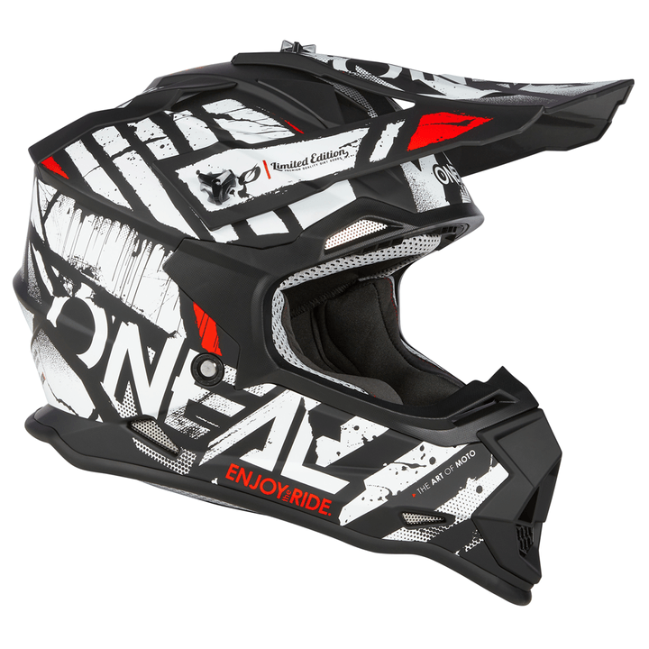 O'Neal 2 SRS Youth Glitch Helmet Black/White