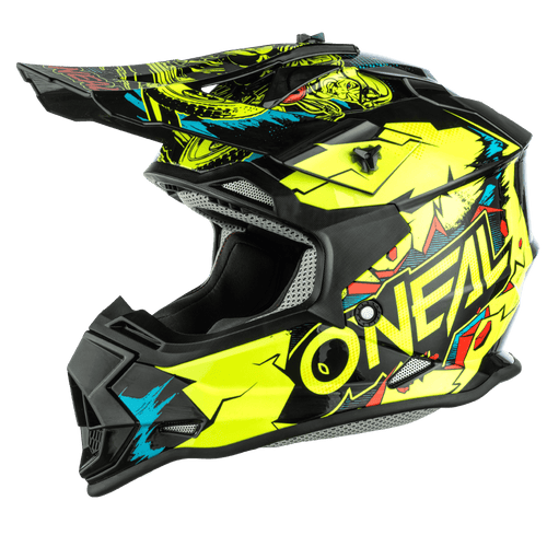 O'Neal 2 SRS Youth Villain Helmet Neon Yellow
