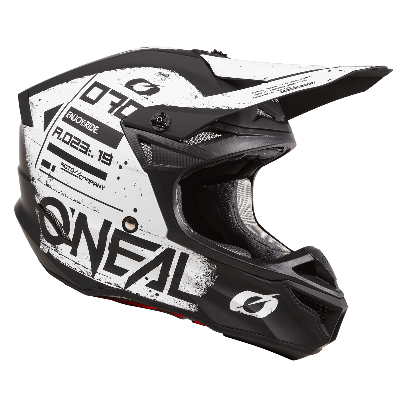 O'Neal 5 SRS Scarz V.24 Helmet Black/White