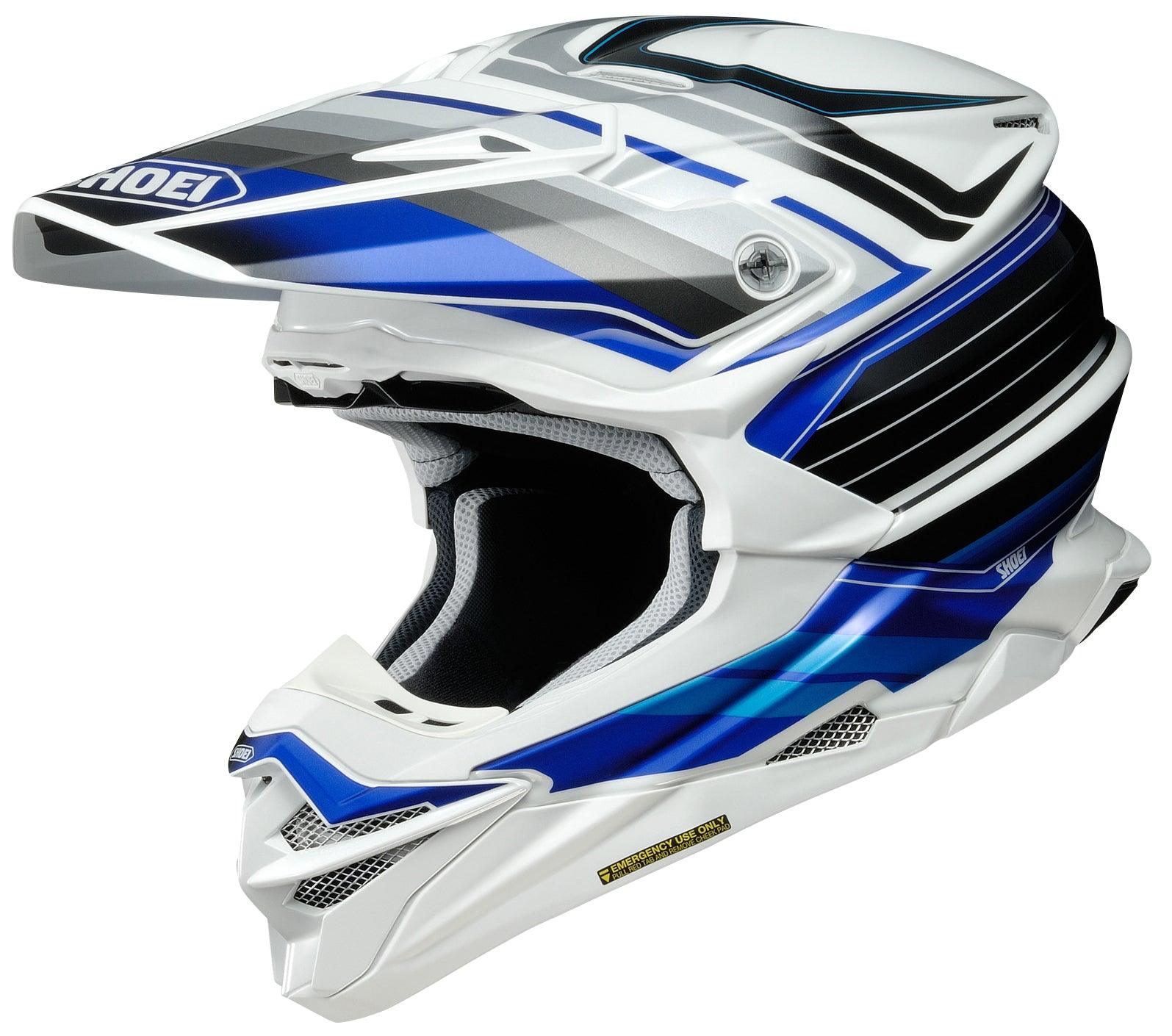 Shoei VFX-EVO Pinnacle Helmets - TC-2 White/Blue