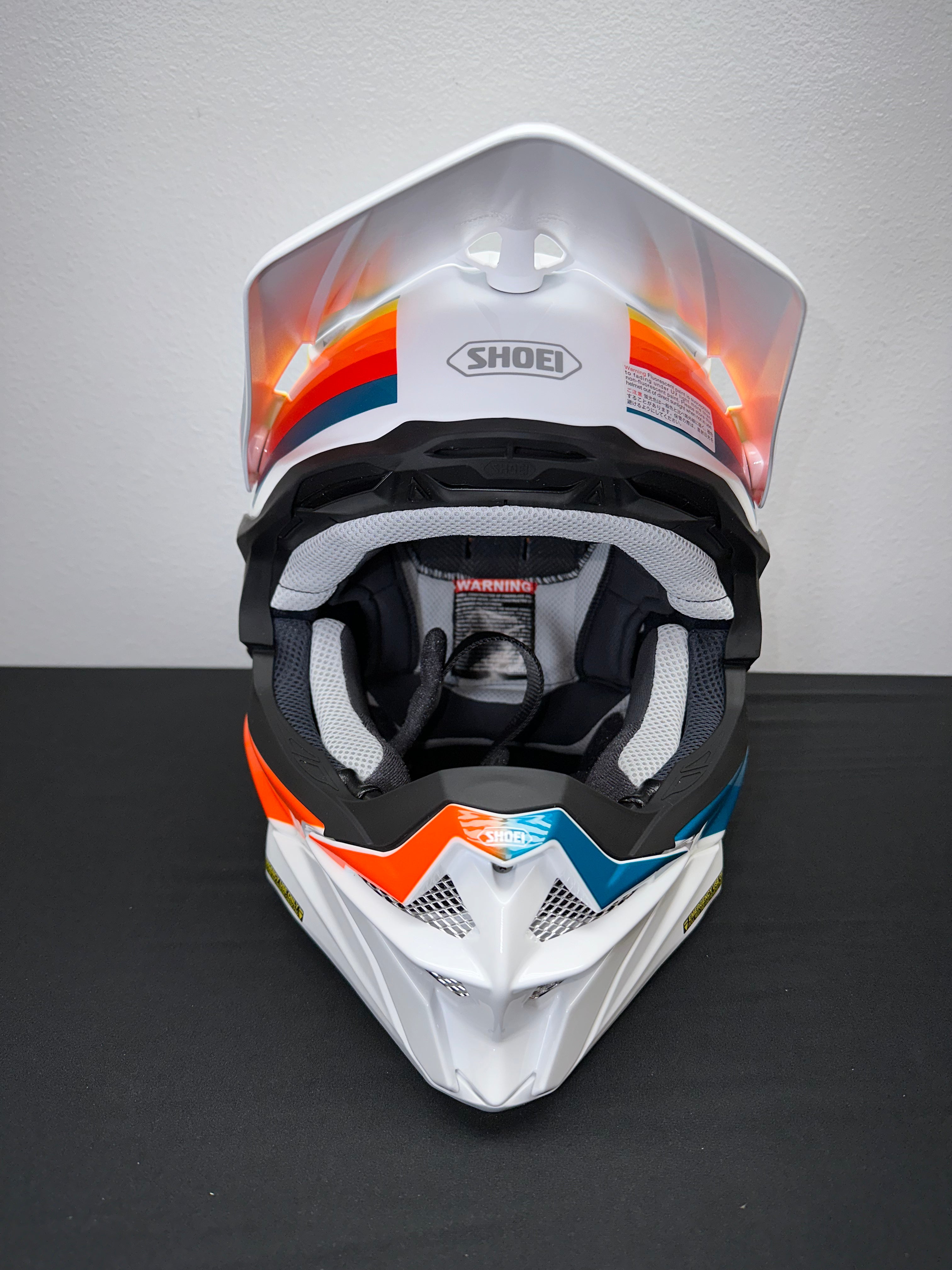 Shoei VFX-EVO Pinnacle Helmets - TC-8 Red/Blue/Orange