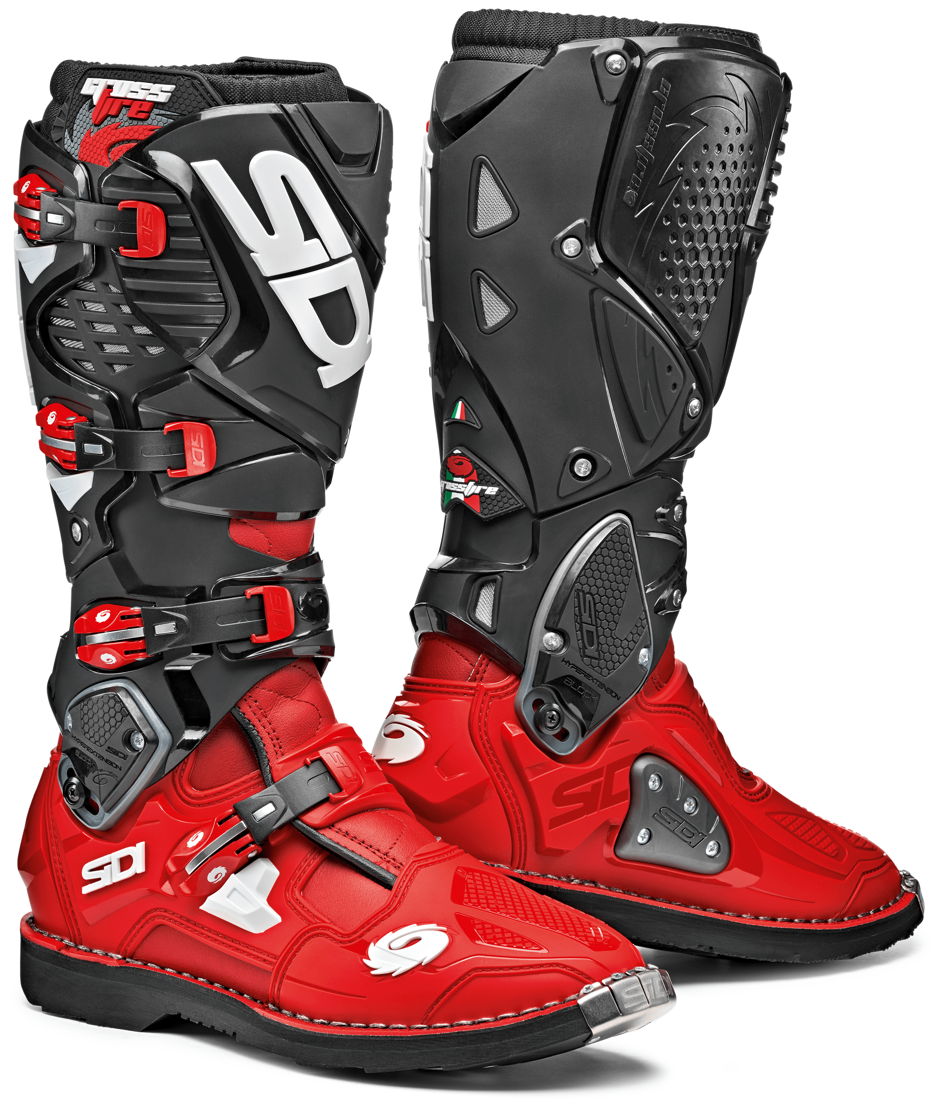 Sidi Crossfire 3 TA Red/Red/Black Boots - Limited Edition