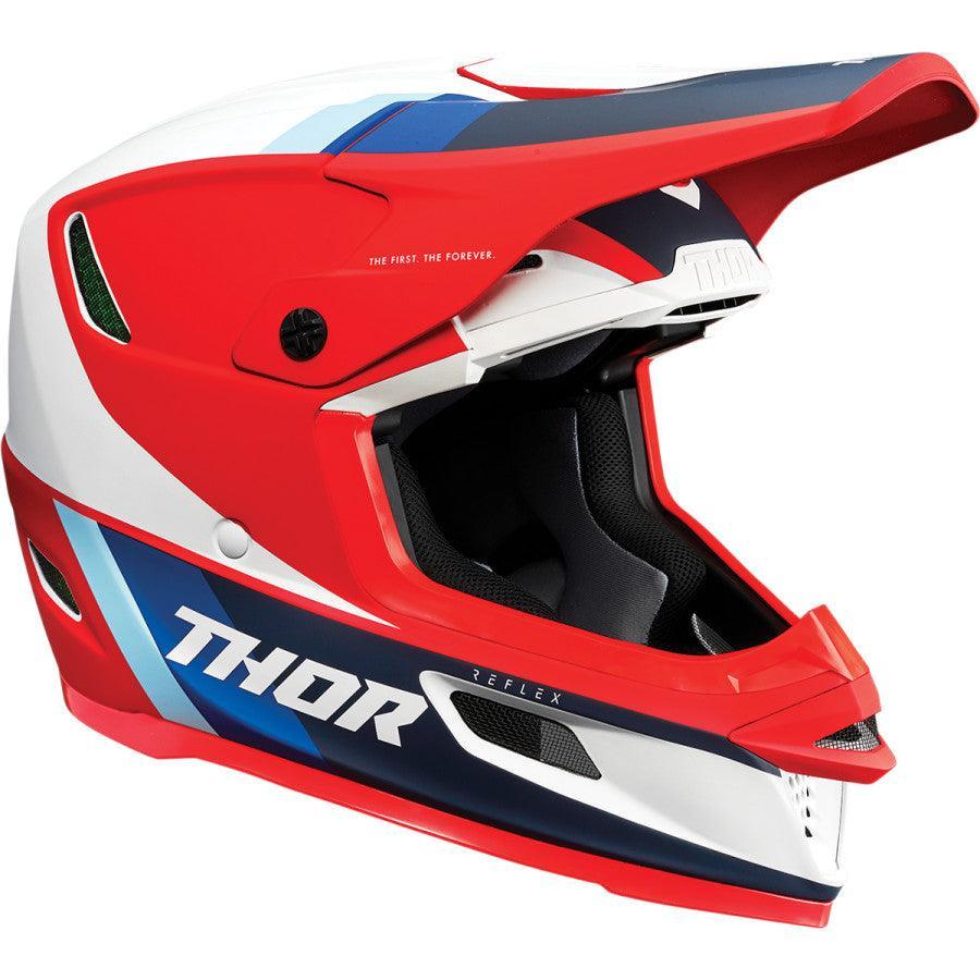 Thor Reflex Apex Red/White/Blue Helmet 2022