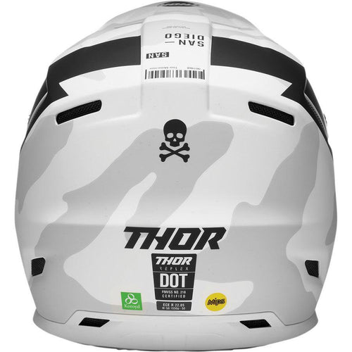 Thor Reflex Cast Black/White Helmet 2022