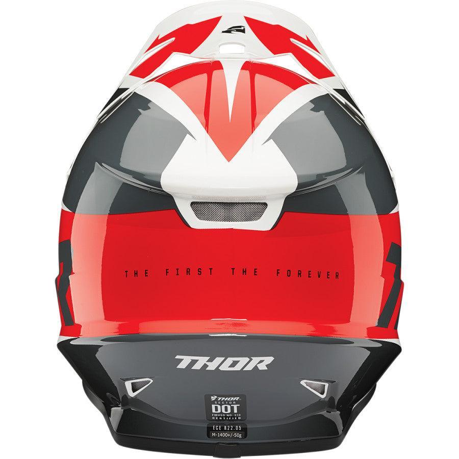 Thor Sector Fader Red/Black Helmet 2022