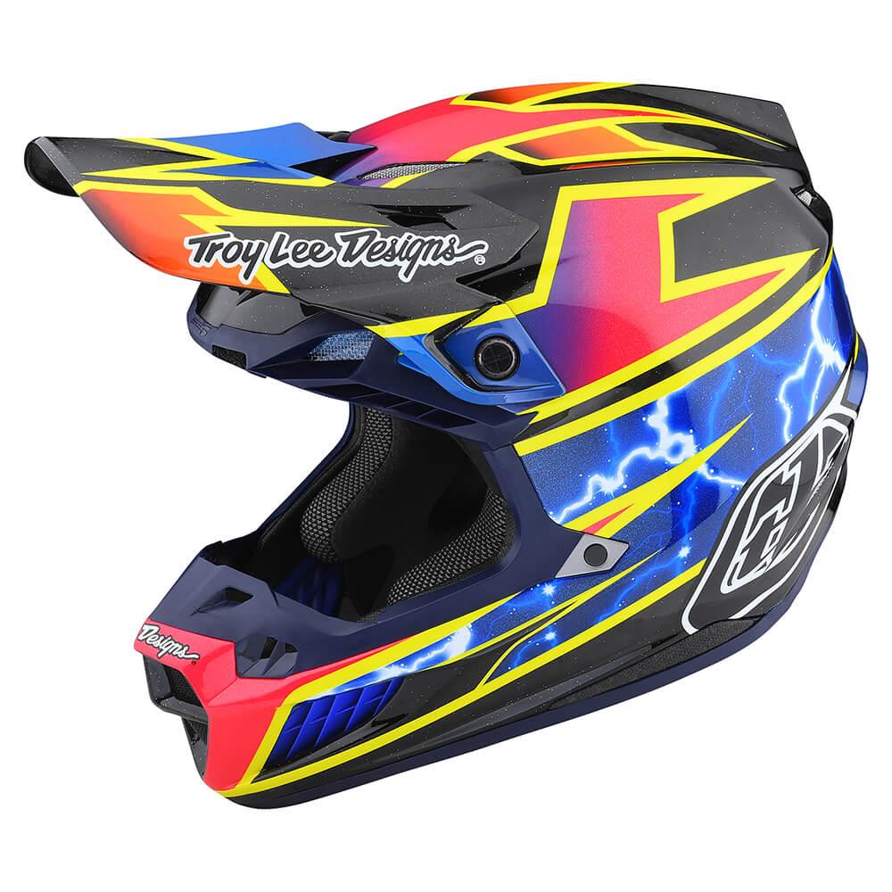Troy Lee Designs SE5 Carbon Helmet W/MIPS Lightning Black