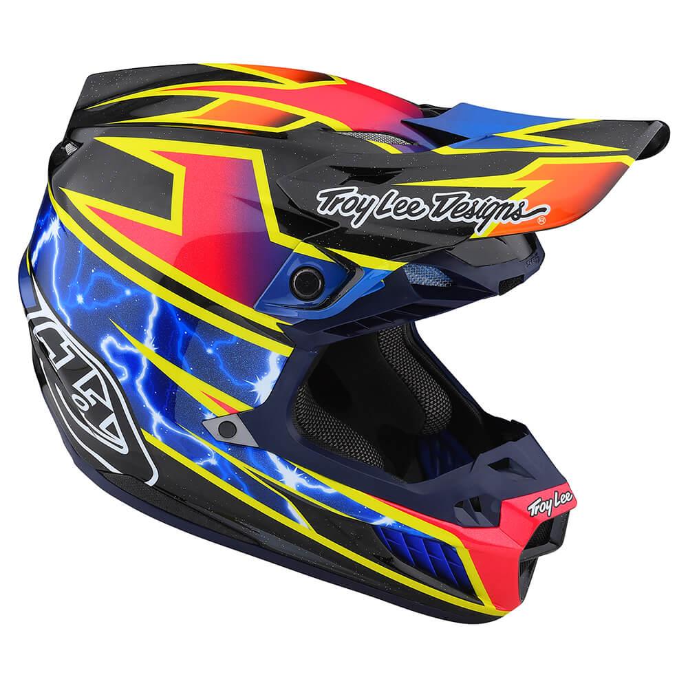 Troy Lee Designs SE5 Carbon Helmet W/MIPS Lightning Black