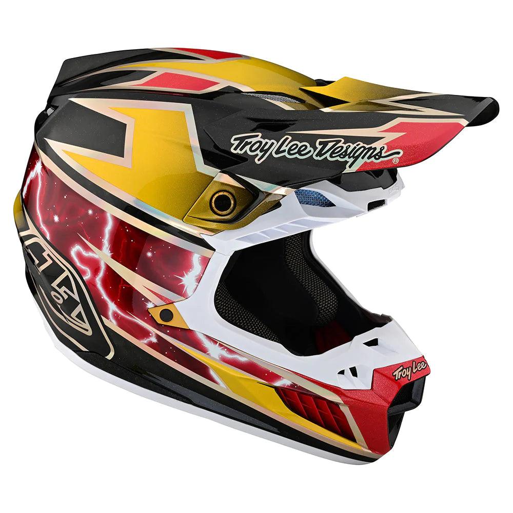Troy Lee Designs SE5 Carbon Helmet W/MIPS Lightning Gold