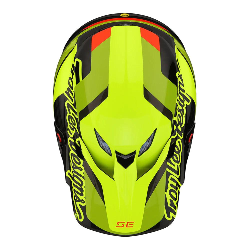 Troy Lee Designs SE5 Carbon Helmet W/MIPS Omega Black / Flo Yellow