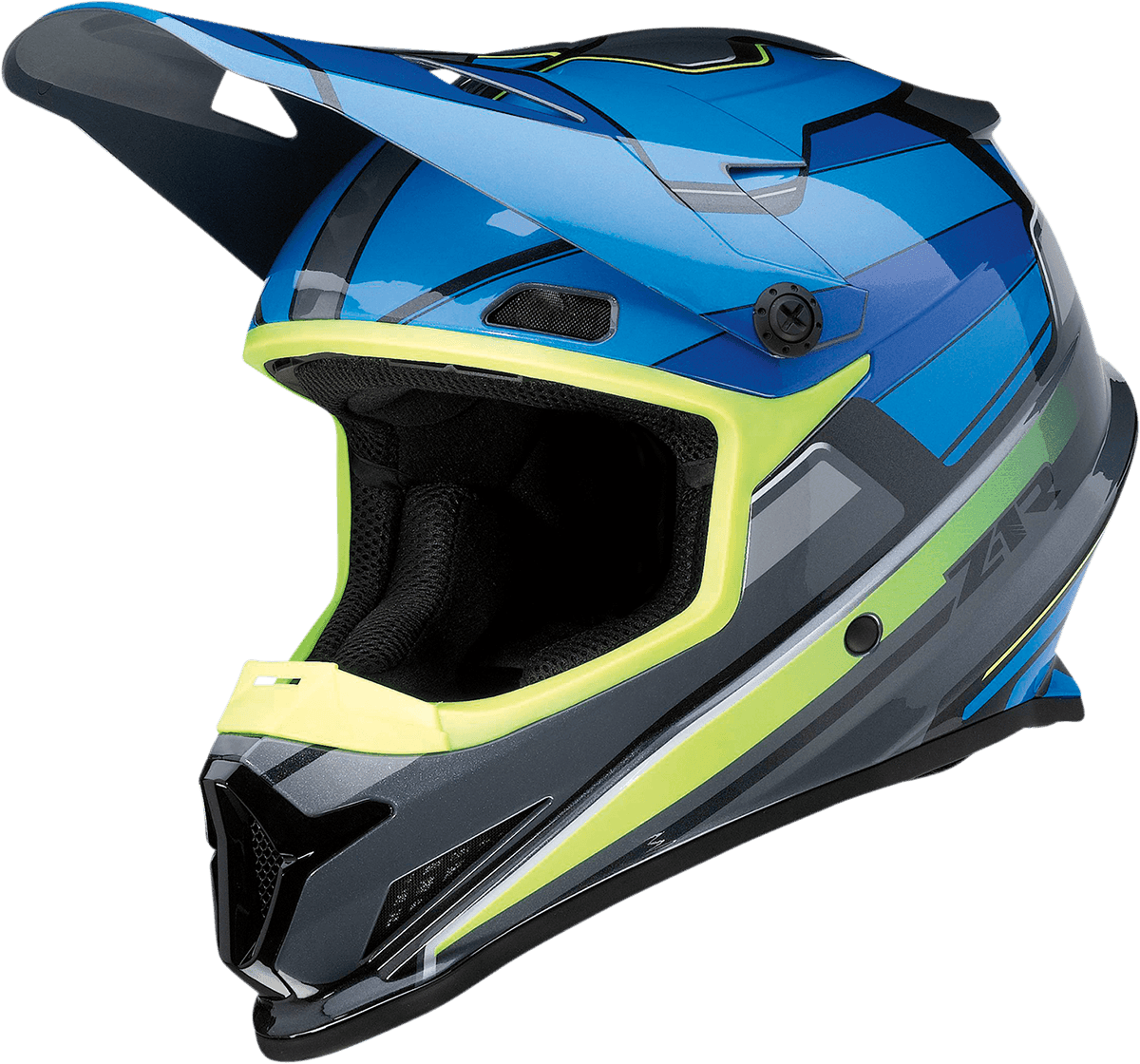 Z1R Rise MC Blue/Hi-Viz Helmet