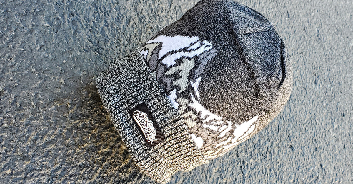 Colorado Beanie with Mountains