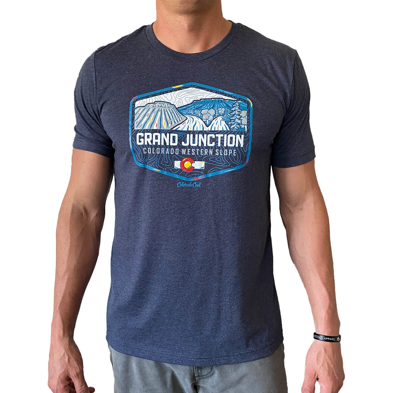 Drift - T-Shirt - Heather Mid Navy