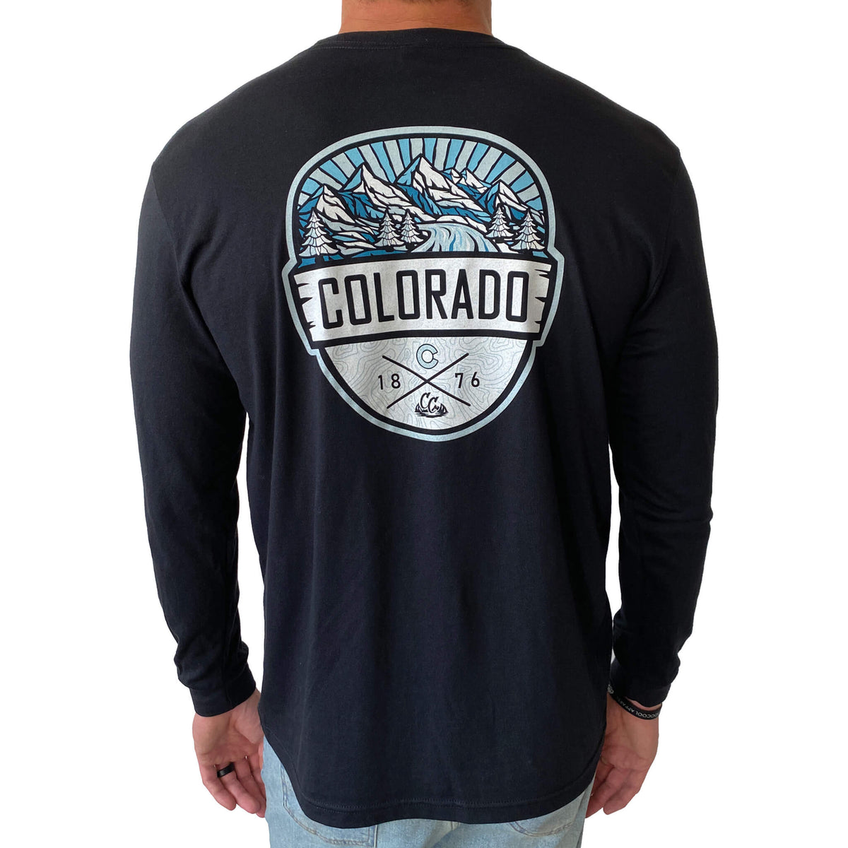 47 Women's Colorado Rockies Black Celeste Long Sleeve T-Shirt