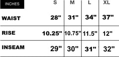 BLED Angled Cargo Pant Size Guide