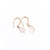 Rose Quartz Briolette Earrings - Rose Quartz Drop Earrings - Dainty Rose Quartz Earrings