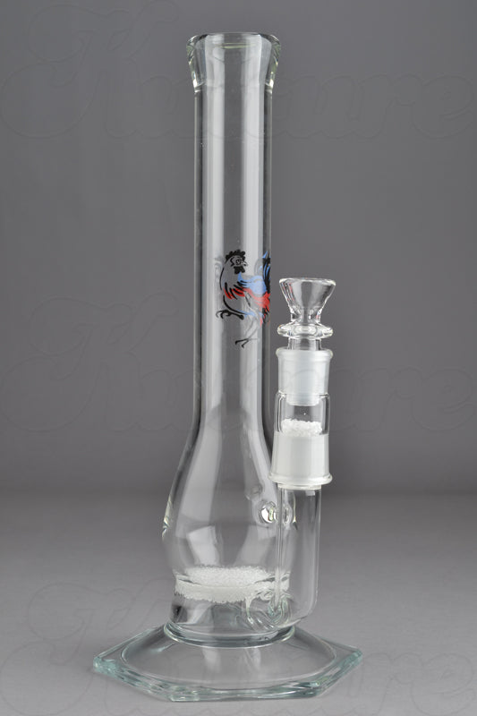13" Straight Rooster Apparatus by Dave Goldstein Fritted Disc Perc