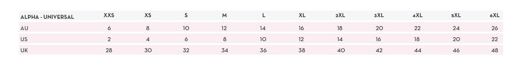 Size Conversion Chart