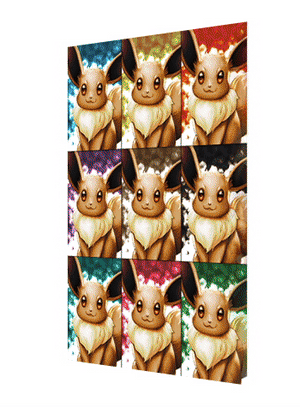 3D Triple Transition [The Evolution Bunch] Lenticular Print - Wizyakuza.com