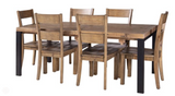 Extension Dining Table - Solid Wood With Metal Legs by Camberwell Furniture-Primrose Homeware