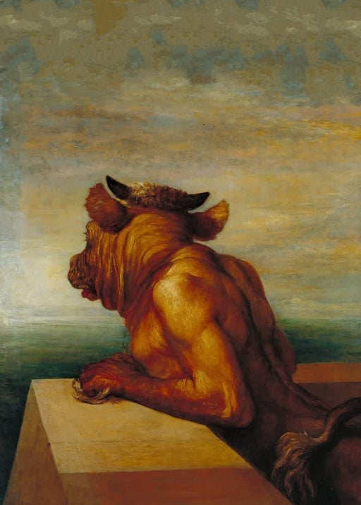 George Frederic Watts 'The Minotaur', England, 1885, Reproduction 200gsm A3 Vintage Classic Art Poster - World of Art Global Limited