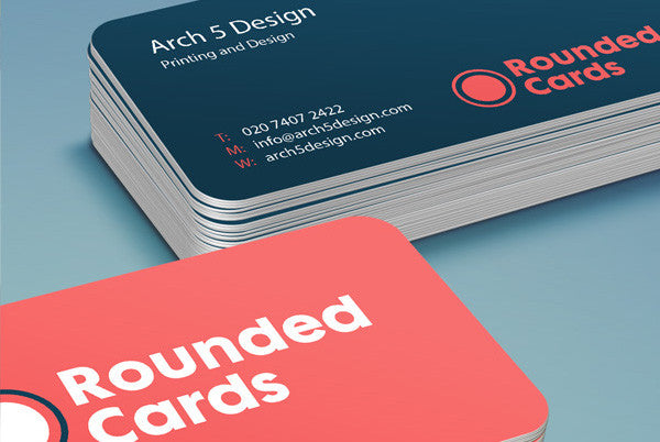 350gsm Rounded Business Cards Arch 5 Design