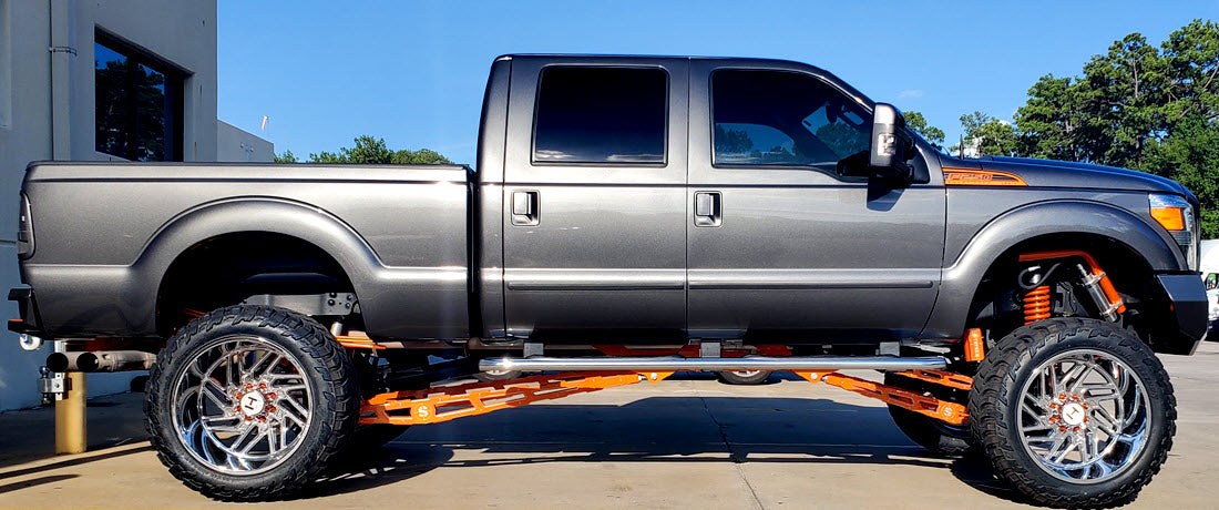 2015 F250 with 8" Long Arm Lift Kit in Custom color