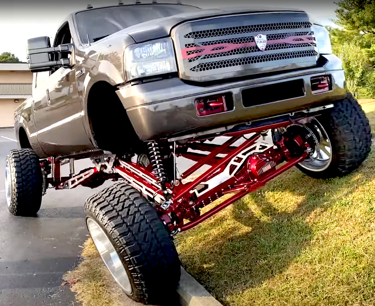 20 inch Stryker F250 Lift Flexing Out - Justin Hawk Smith