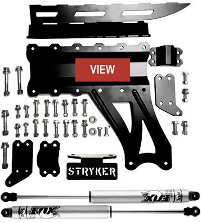 Stryker Level 4 F250 F350 6 inch Lift Kit V2 Dual Steering Stabilizer with Fox 2.0 Shocks