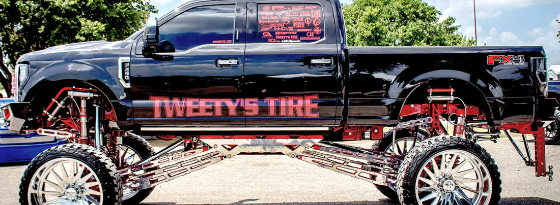 Tweety's Tire 2018 F250 Super Duty with Stryker 18 to 24 Adjustable Lift