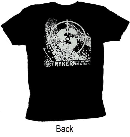 Stryker Off Road Design - Black T-Shirts - Back