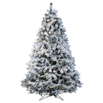 Load image into Gallery viewer, 7.5&#39; Winter Wonderland LUXE Pine, Warm White LED Lights - Artificial Christmas Tree Rental - Rent-A-Christmas
