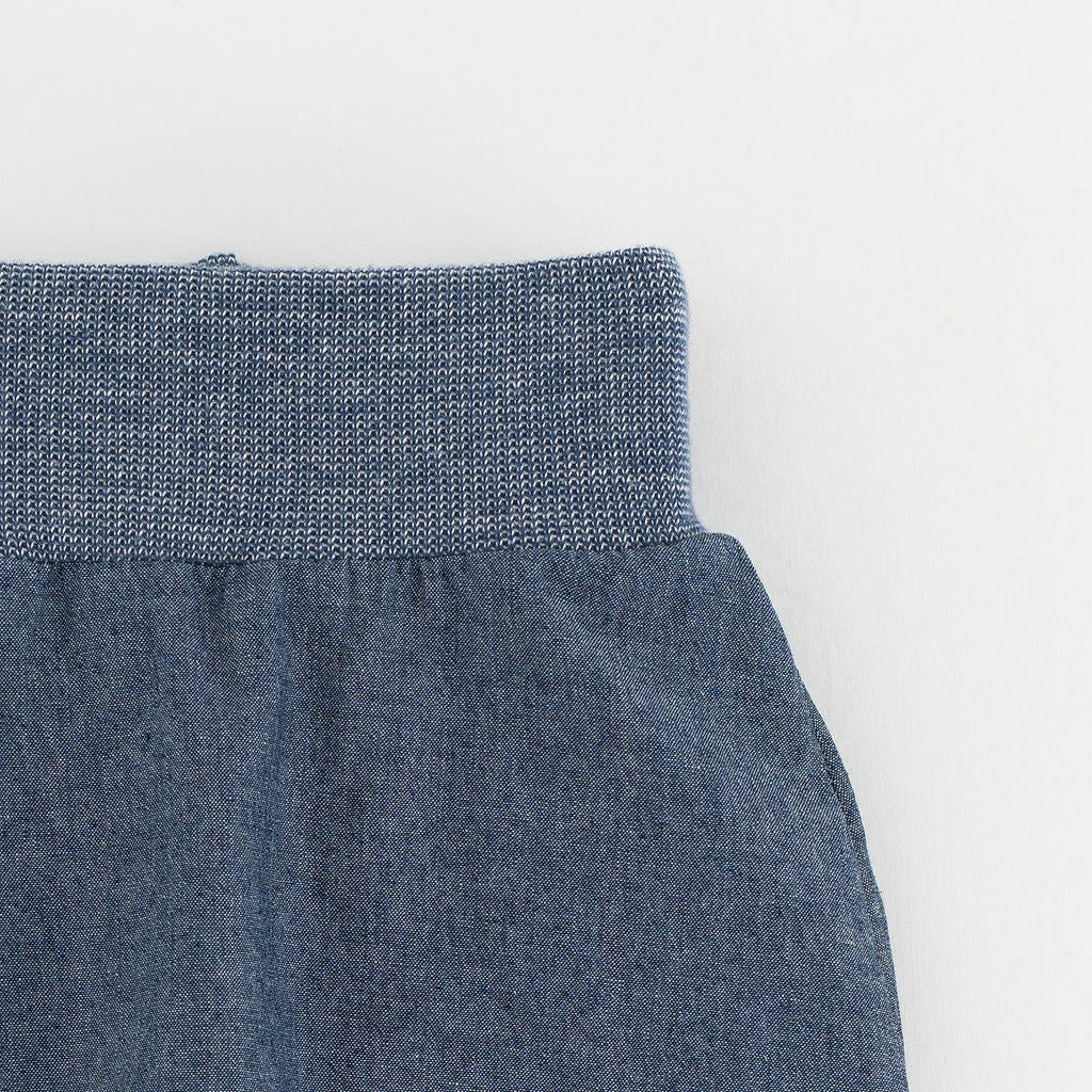 Jogger Pant in Dark Chambray