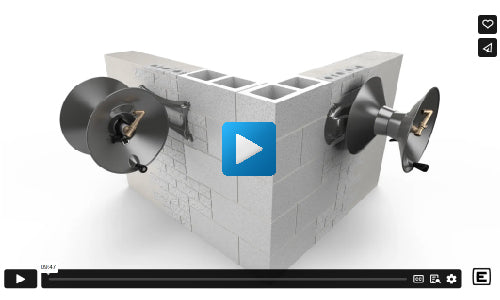 1041 masonry wall mount garden hose reel assembly video image=