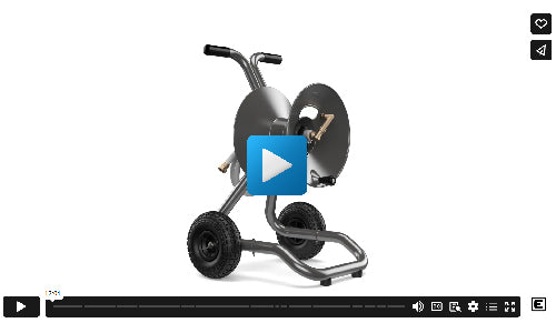 1043 two wheel cart garden hose reel assembly video image=