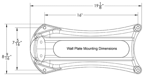 eley model 1041 wall plate and mounting holes dimensions