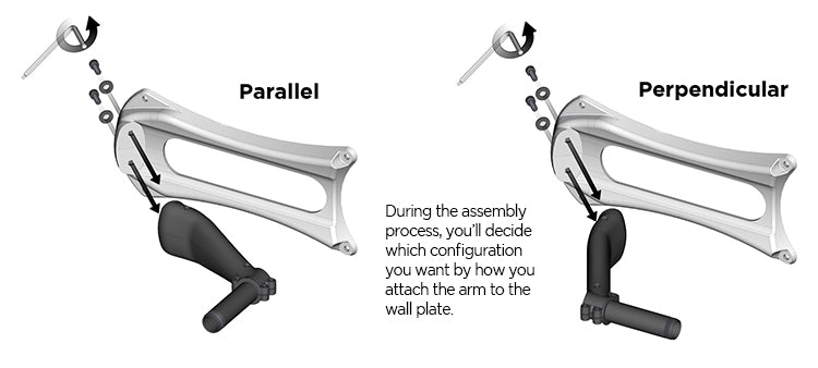 eley parallel vs perpendicular arm attachment