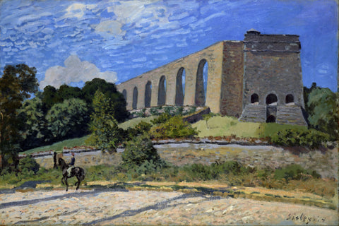 alfred-sisley-fine-art-print-aqueduct-at-morly-impressionist-painting