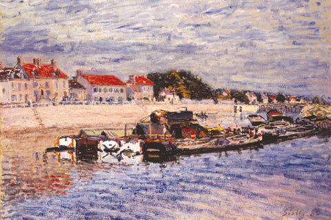 alfred-sisley-fine-art-print-barges-on-the-loire-impressionist-painting
