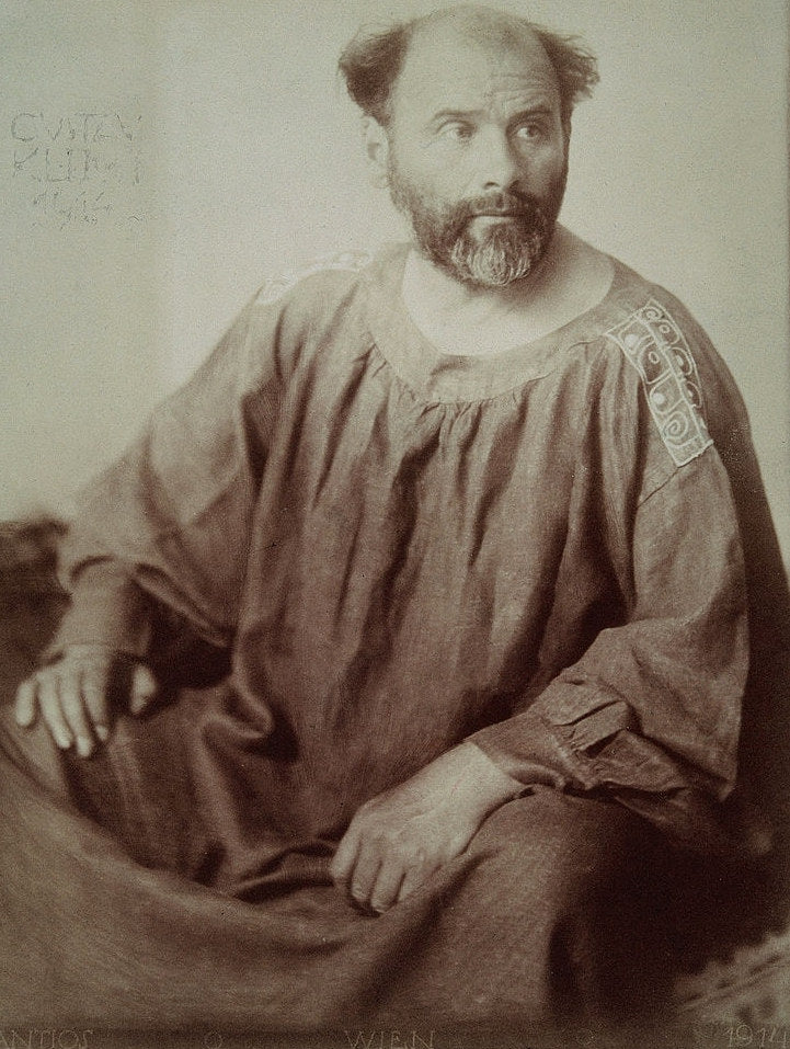 Photographic portrait of Gustav Klimt (1914)