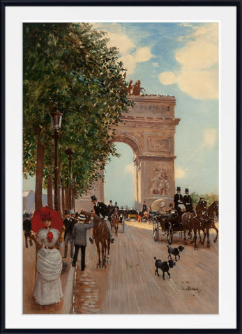 jean-beraud-l-arc-de-triomphe-champs-elysees