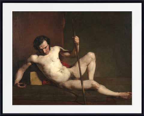 male-nude-leaning-on-staff-william-etty