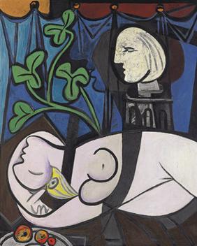 Pablo Picasso, Nude, Green Leaves and Bust (1932)