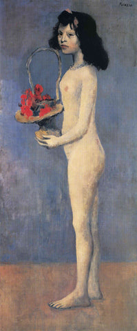 Pablo Picasso, Young Girl with a Flower Basket